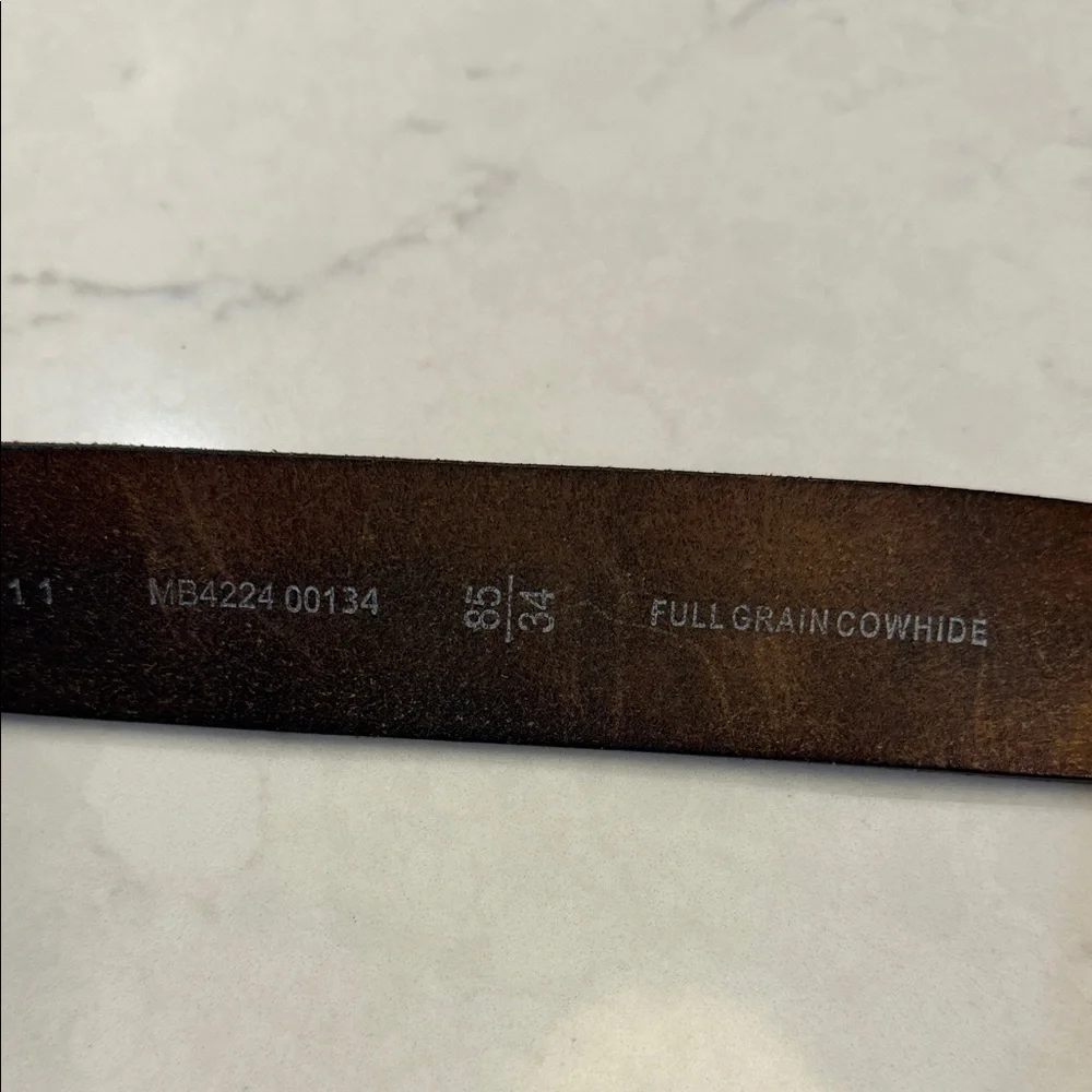 Fossil‎ Men's Brown Leather Belt Size 34